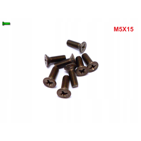 M5x15 śruby tytanowe din 965 iso 7046 śruba tytanowa stożkowa tytan grade 2