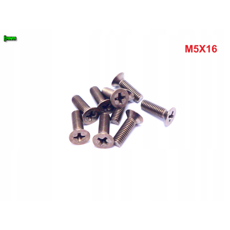 M5x16 śruby tytanowe din 965 iso 7046 śruba tytanowa stożkowa tytan grade 2