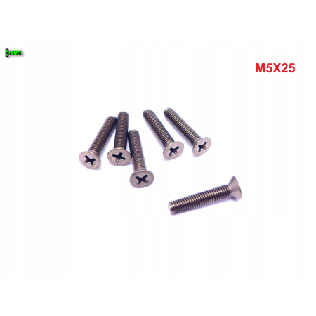 M5x25 śruby tytanowe din 965 iso 7046 śruba tytanowa stożkowa tytan grade 2