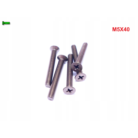 M5x40 śruby tytanowe din 965 iso 7046 śruba tytanowa stożkowa tytan grade 2