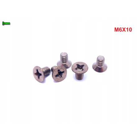 M6x10 śruby tytanowe din 965 iso 7046 śruba tytanowa stożkowa tytan grade 2