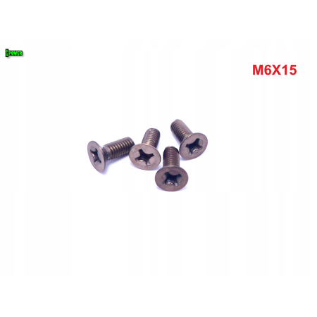 M6x15 śruby tytanowe din 965 iso 7046 śruba tytanowa stożkowa tytan grade 2