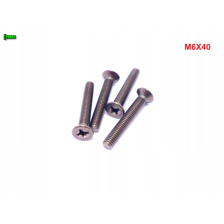 M6x40 śruby tytanowe din 965 iso 7046 śruba tytanowa stożkowa tytan grade 2