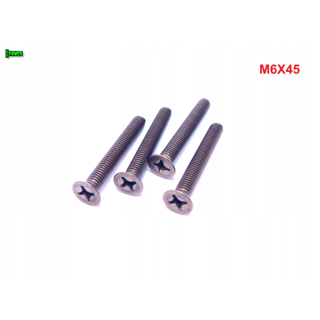 M6x45 śruby tytanowe din 965 iso 7046 śruba tytanowa stożkowa tytan grade 2