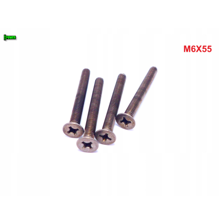 M6x55 śruby tytanowe din 965 iso 7046 śruba tytanowa stożkowa tytan grade 2