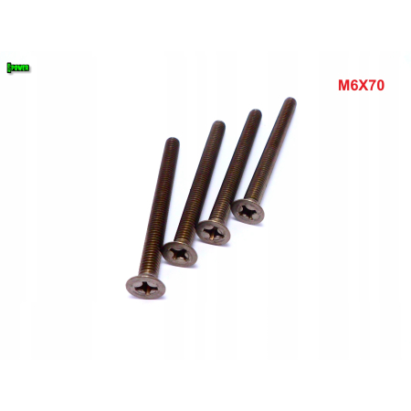 M6x70 śruby tytanowe din 965 iso 7046 śruba tytanowa stożkowa tytan grade 2