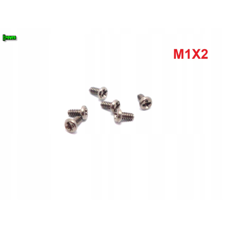 M1x2 śruba philips tytanowa śruby tytanowe grade 2