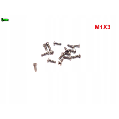 M1x3 śruba philips tytanowa grade 2