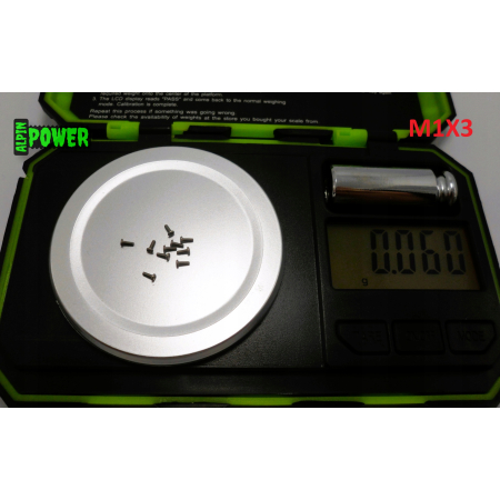 M1x3 śruba philips tytanowa grade 2