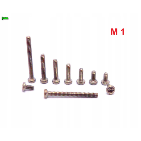 M1x5 śruba philips tytanowa grade 2