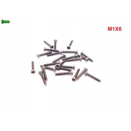 M1x6 śruba philips tytanowa śruby tytanowe grade 2