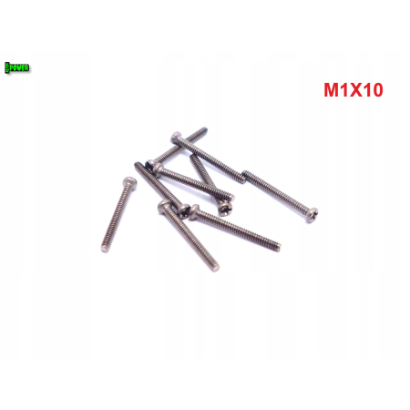 M1x10 śruba philips tytanowa śruby tytanowe grade 2