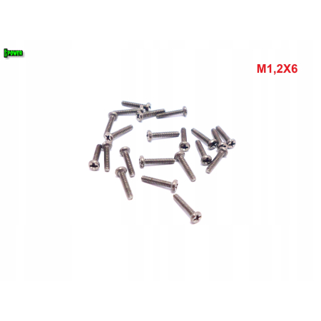 M1,2x6 śruba philips tytanowa grade 2