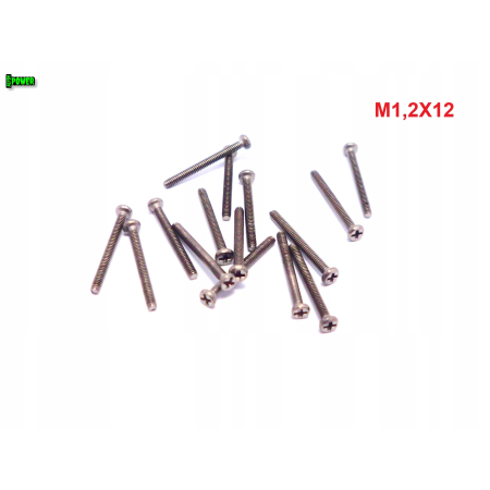 M1,2x12 śruba philips tytanowa grade 2