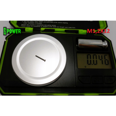 M1,2x12 śruba philips tytanowa grade 2