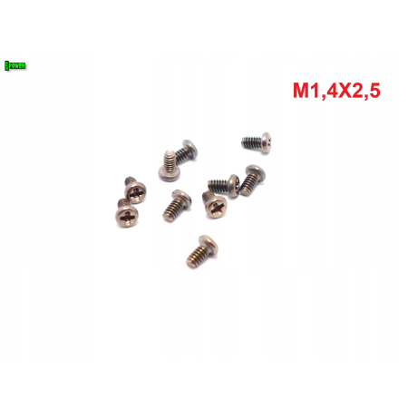 M1,4x2,5 śruba philips tytanowa grade 2