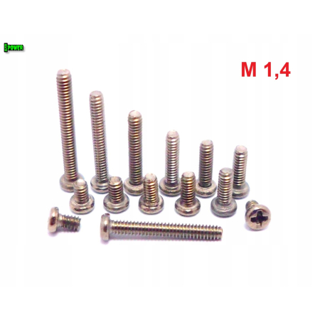 M1,4x2,5 śruba philips tytanowa grade 2