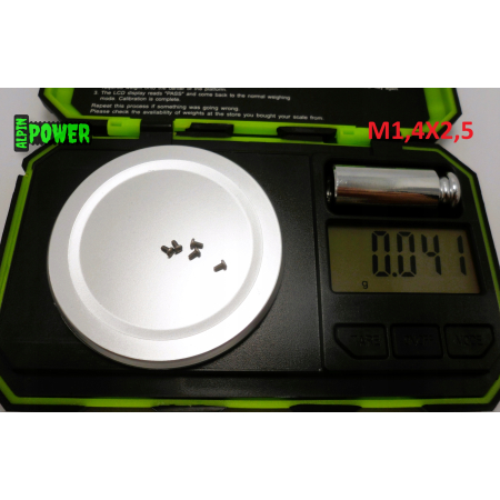 M1,4x2,5 śruba philips tytanowa grade 2