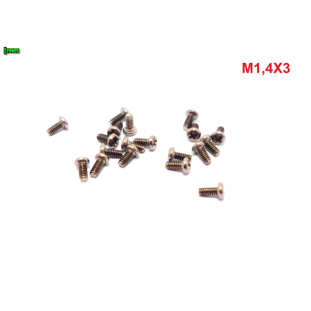 M1,4x3 śruba philips tytanowa grade 2