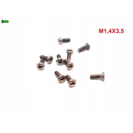 M1,4x3,5 śruba philips tytanowa grade 2