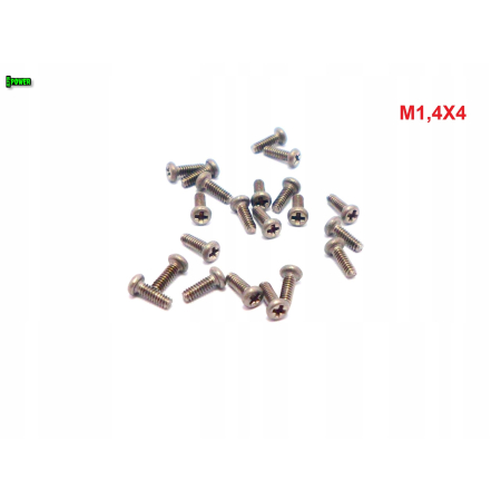 M1,4x4 śruba philips tytanowa grade 2