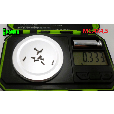 M1,4x4,5 śruba philips tytanowa