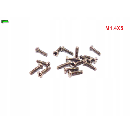 M1,4x5 śruba philips tytanowa