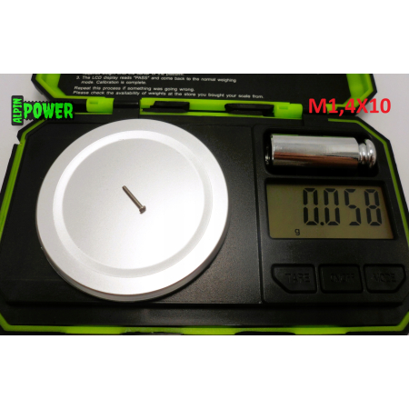 M1,4x10 śruba philips tytanowa