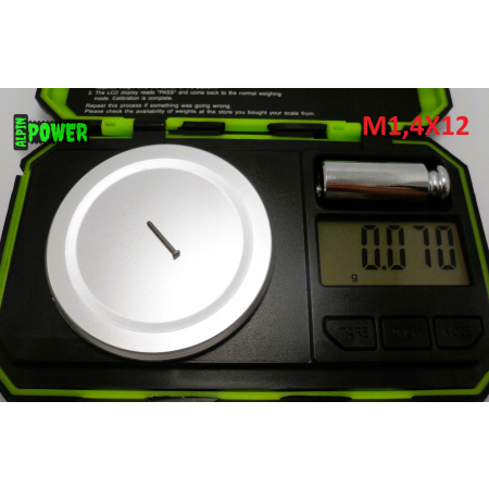 M1,4x12 śruba philips tytanowa grade 2