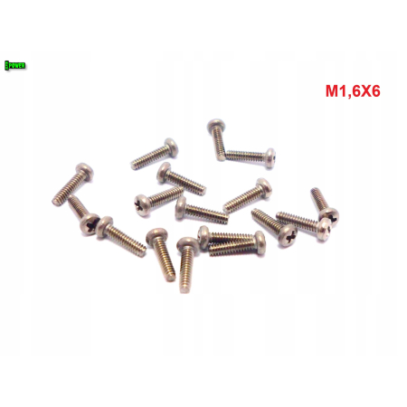 M1,6x6 śruba philips tytanowa grade 2