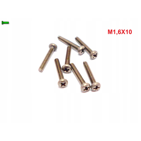 M1,6x10 śruba philips tytanowa grade 2