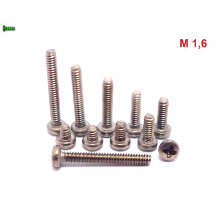 M1,6x15 śruba philips tytanowa grade 2
