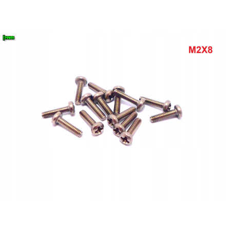 M2x8 śruba philips tytanowa grade 2