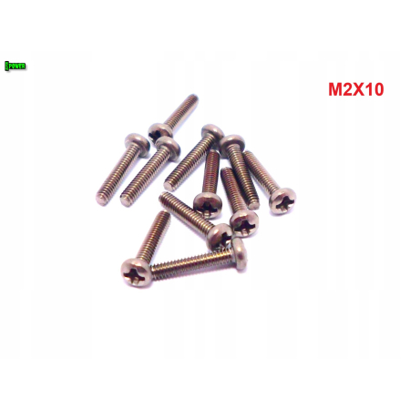 M2x10 śruba philips tytanowa grade 2