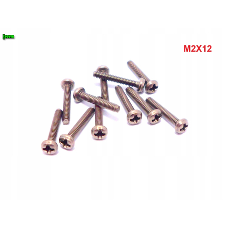 M2x12 śruba philips tytanowa grade 2