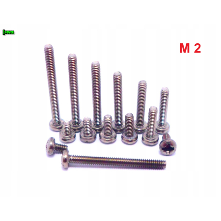 M2x12 śruba philips tytanowa grade 2