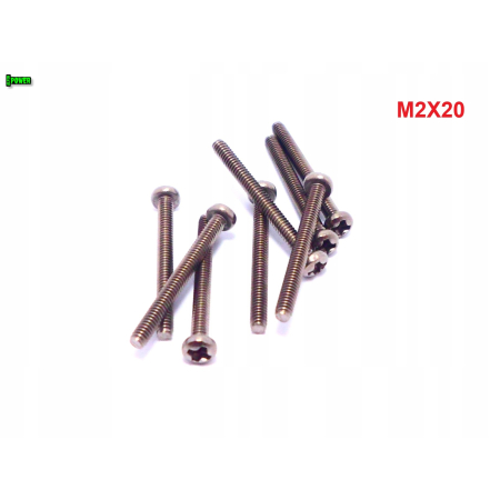 M2x20 śruba philips tytanowa grade 2