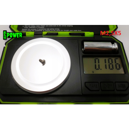 M2,5x5 śruba philips tytanowa grade 2 din 7985 iso 7045 śruby tytanowe