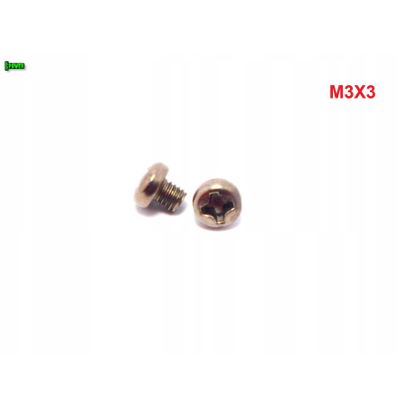 M3x3 śruba philips tytanowa grade 2