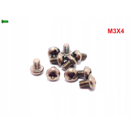 M3x4 śruba philips tytanowa grade 2