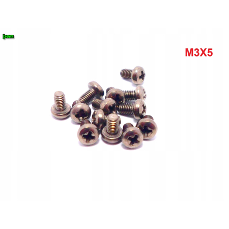 M3x5 śruba philips tytanowa grade 2