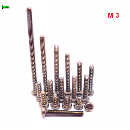 M3x14 śruba philips tytanowa grade 2 din 7985 iso 7045 śruby tytanowe