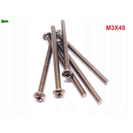 M3x45 śruba philips tytanowa grade 2