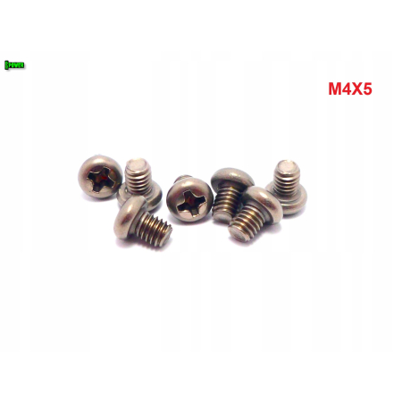 M4x5 śruba philips tytanowa grade 2 din 7985 iso 7045 śruby tytanowe