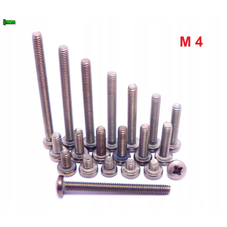 M4x5 śruba philips tytanowa grade 2 din 7985 iso 7045 śruby tytanowe