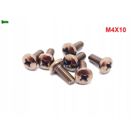 M4x10 śruba philips tytanowa grade 2