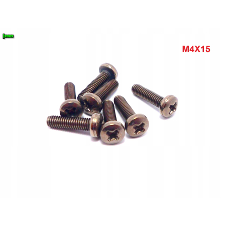 M4x15 śruba philips tytanowa grade 2