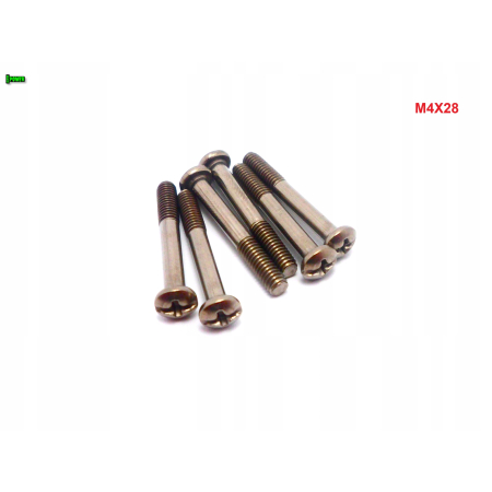 M4x28 śruba philips tytanowa grade 2 din 7985 iso 7045 śruby tytanowe gr2