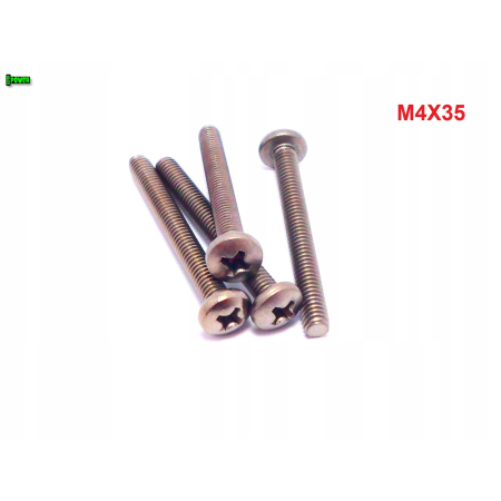 M4x35 śruba philips tytanowa grade 2