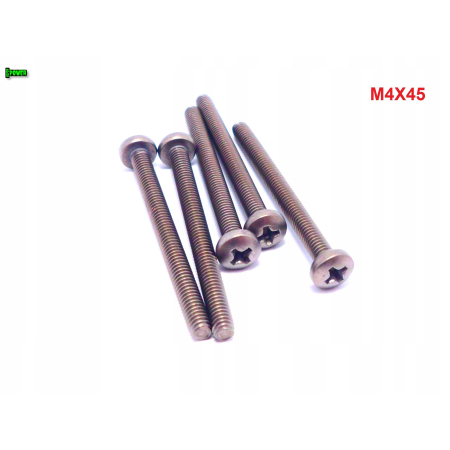M4x45 śruba philips tytanowa grade 2